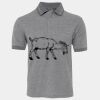 JB's  BIRDS EYE POLO   CHARCOAL - S Thumbnail