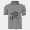 JB's  BIRDS EYE POLO   CHARCOAL - S Thumbnail