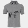 JB's  BIRDS EYE POLO   CHARCOAL - S Thumbnail