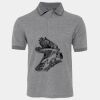 JB's  BIRDS EYE POLO   CHARCOAL - S Thumbnail