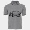 JB's  BIRDS EYE POLO   CHARCOAL - S Thumbnail