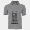 JB's  BIRDS EYE POLO   CHARCOAL - S Thumbnail