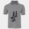 JB's  BIRDS EYE POLO   CHARCOAL - S Thumbnail
