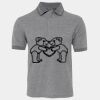 JB's  BIRDS EYE POLO   CHARCOAL - S Thumbnail