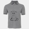 JB's  BIRDS EYE POLO   CHARCOAL - S Thumbnail