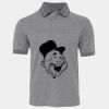 JB's  BIRDS EYE POLO   CHARCOAL - S Thumbnail