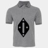 JB's  BIRDS EYE POLO   CHARCOAL - S Thumbnail
