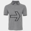 JB's  BIRDS EYE POLO   CHARCOAL - S Thumbnail
