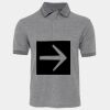 JB's  BIRDS EYE POLO   CHARCOAL - S Thumbnail