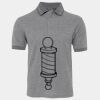 JB's  BIRDS EYE POLO   CHARCOAL - S Thumbnail