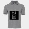 JB's  BIRDS EYE POLO   CHARCOAL - S Thumbnail