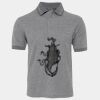JB's  BIRDS EYE POLO   CHARCOAL - S Thumbnail