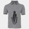 JB's  BIRDS EYE POLO   CHARCOAL - S Thumbnail