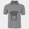 JB's  BIRDS EYE POLO   CHARCOAL - S Thumbnail