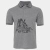 JB's  BIRDS EYE POLO   CHARCOAL - S Thumbnail