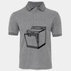 JB's  BIRDS EYE POLO   CHARCOAL - S Thumbnail