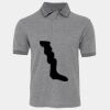JB's  BIRDS EYE POLO   CHARCOAL - S Thumbnail