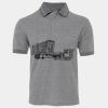 JB's  BIRDS EYE POLO   CHARCOAL - S Thumbnail