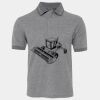 JB's  BIRDS EYE POLO   CHARCOAL - S Thumbnail