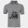 JB's  BIRDS EYE POLO   CHARCOAL - S Thumbnail