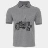 JB's  BIRDS EYE POLO   CHARCOAL - S Thumbnail