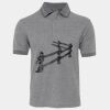 JB's  BIRDS EYE POLO   CHARCOAL - S Thumbnail