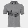 JB's  BIRDS EYE POLO   CHARCOAL - S Thumbnail