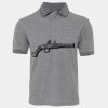 JB's  BIRDS EYE POLO   CHARCOAL - S Thumbnail