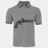 JB's  BIRDS EYE POLO   CHARCOAL - S Thumbnail