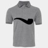 JB's  BIRDS EYE POLO   CHARCOAL - S Thumbnail