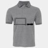 JB's  BIRDS EYE POLO   CHARCOAL - S Thumbnail