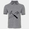 JB's  BIRDS EYE POLO   CHARCOAL - S Thumbnail