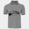 JB's  BIRDS EYE POLO   CHARCOAL - S Thumbnail