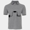 JB's  BIRDS EYE POLO   CHARCOAL - S Thumbnail
