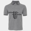 JB's  BIRDS EYE POLO   CHARCOAL - S Thumbnail