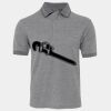 JB's  BIRDS EYE POLO   CHARCOAL - S Thumbnail