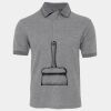 JB's  BIRDS EYE POLO   CHARCOAL - S Thumbnail