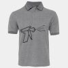 JB's  BIRDS EYE POLO   CHARCOAL - S Thumbnail