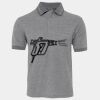 JB's  BIRDS EYE POLO   CHARCOAL - S Thumbnail