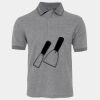 JB's  BIRDS EYE POLO   CHARCOAL - S Thumbnail
