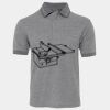 JB's  BIRDS EYE POLO   CHARCOAL - S Thumbnail