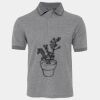 JB's  BIRDS EYE POLO   CHARCOAL - S Thumbnail