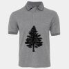 JB's  BIRDS EYE POLO   CHARCOAL - S Thumbnail