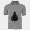 JB's  BIRDS EYE POLO   CHARCOAL - S Thumbnail
