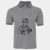 JB's  BIRDS EYE POLO   CHARCOAL - S Thumbnail