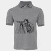 JB's  BIRDS EYE POLO   CHARCOAL - S Thumbnail