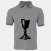 JB's  BIRDS EYE POLO   CHARCOAL - S Thumbnail