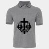 JB's  BIRDS EYE POLO   CHARCOAL - S Thumbnail
