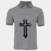 JB's  BIRDS EYE POLO   CHARCOAL - S Thumbnail