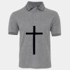 JB's  BIRDS EYE POLO   CHARCOAL - S Thumbnail